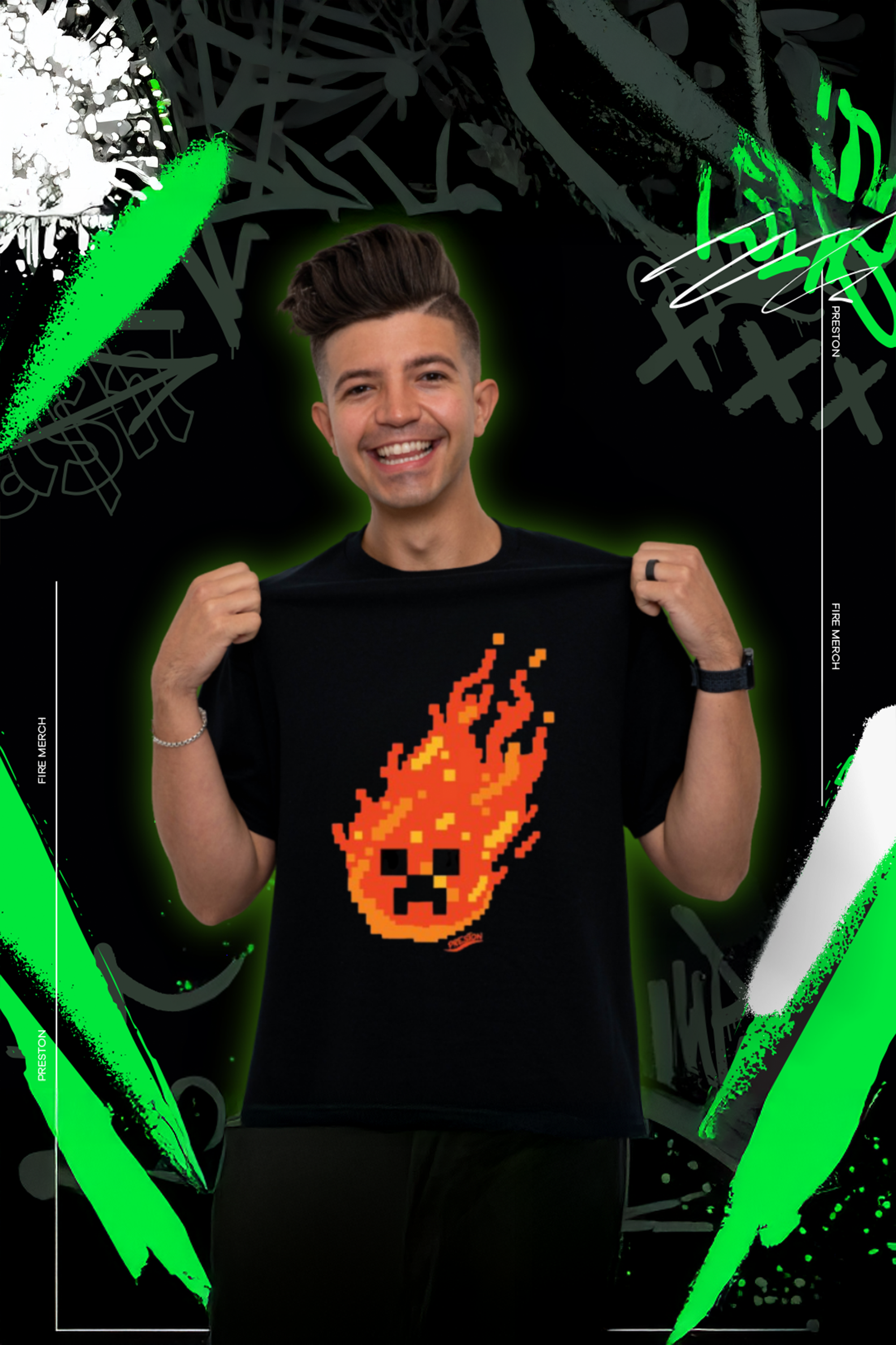 Preston Playz Firestorm T-Shirt – FIRE MERCH