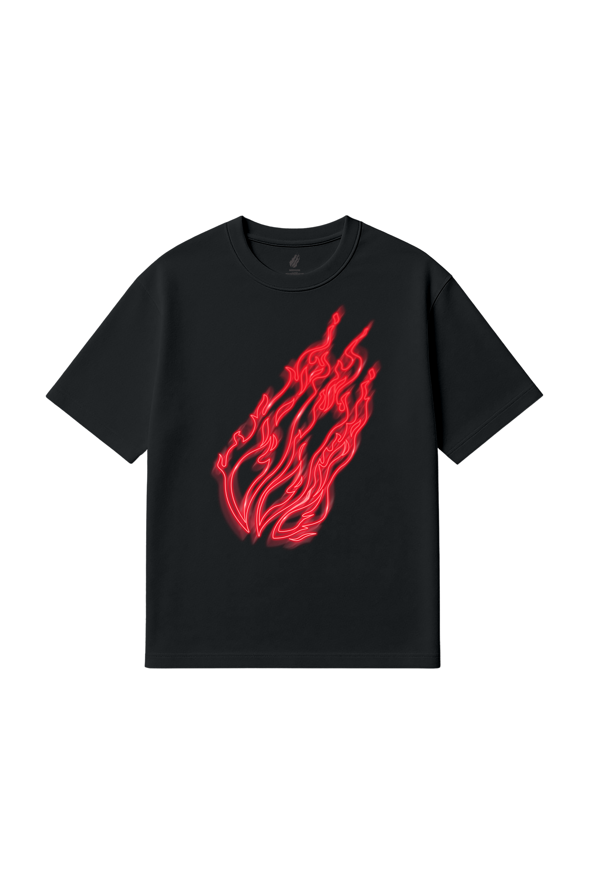 Neon Flame Tee - Black – FIRE MERCH