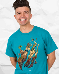 Island Flame - Aqua - Tee