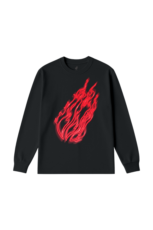 Bring the Heat Long Sleeve Tee - Black