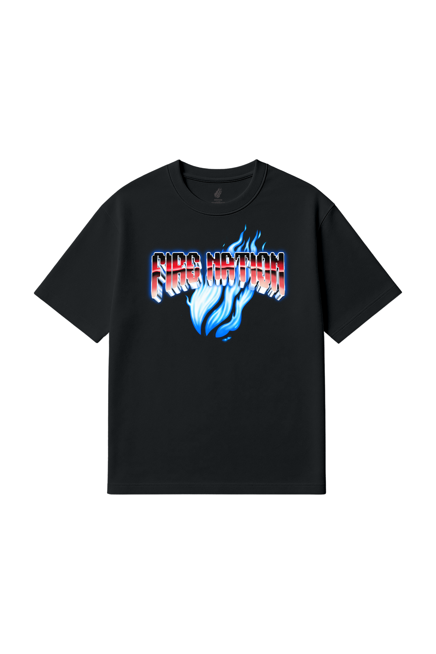Fire Nation Flame Tee- Black