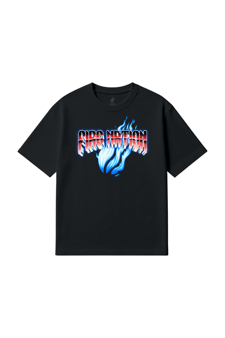 Nitro Flame Tee- Black