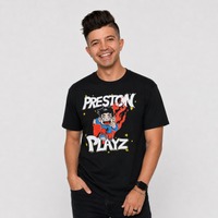 PrestonPlayz Cartoon Flame T-Shirt